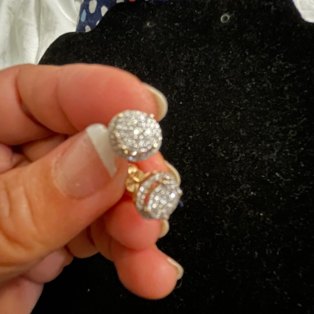 SOLD! 14k Diamond Round Stud
